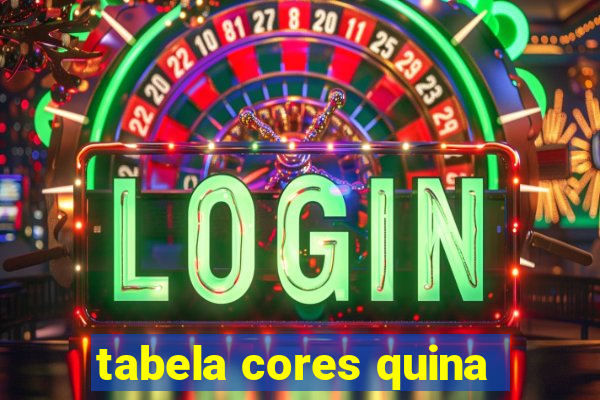 tabela cores quina